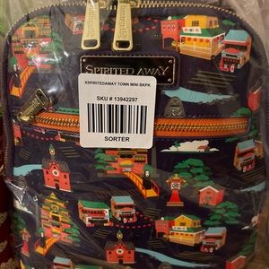 Loungefly Ghibli Studio Spirited Away Landmarks Map Mini Backpack NWT